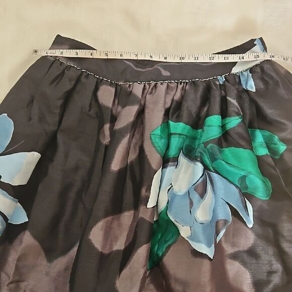 Lord & Taylor Black Floral Maxi Skirt With Petticoat - Picture 9 of 16